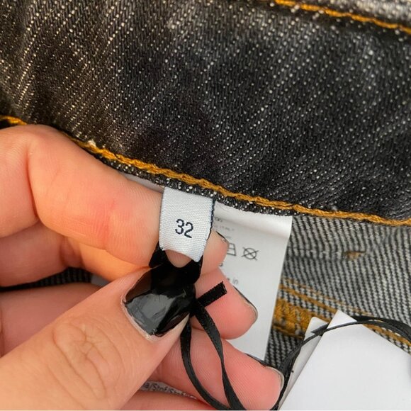 NWT MOSCHINO JEANS High-Rise Flare-Leg Jeans in Black size 32 - Picture 8 of 10